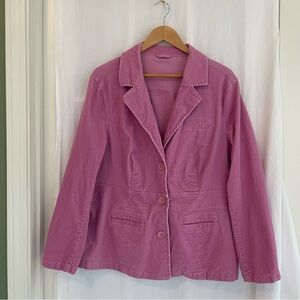 Women's Pink Corduroy Blazer